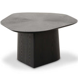 Roche Geometric Coffee Table, Black