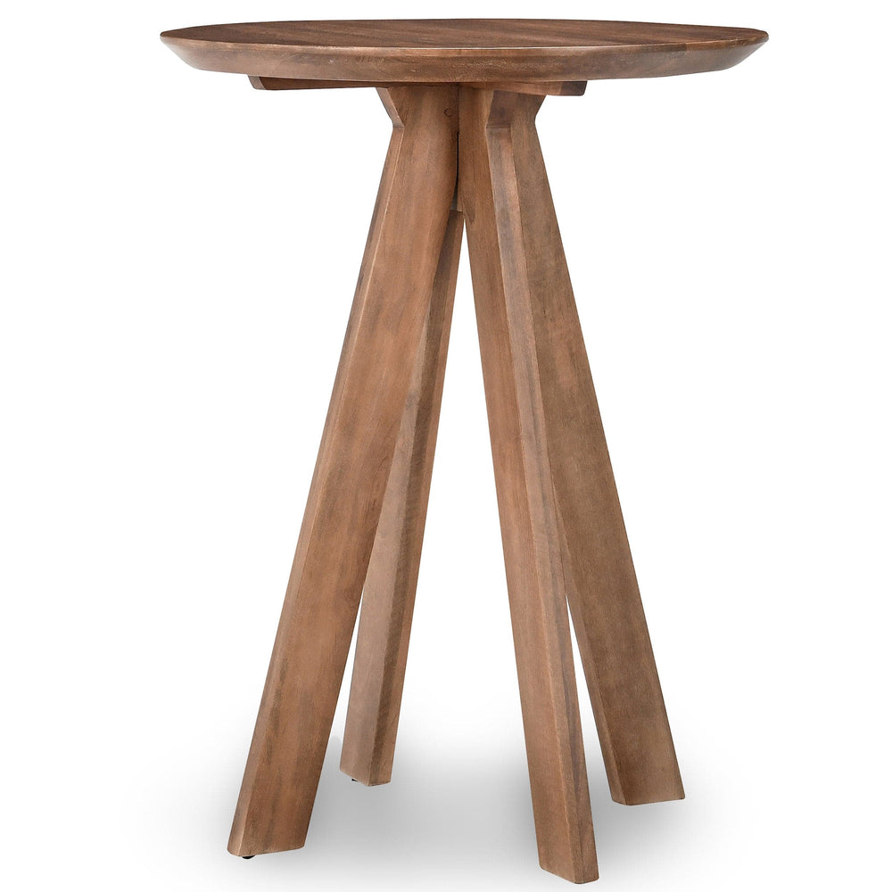 Rodrigo Round Bar Table, Hickory Brown-Furniture - Dining-High Fashion Home