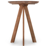 Rodrigo Round Bar Table, Hickory Brown-Furniture - Dining-High Fashion Home