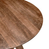 Rodrigo Round Bar Table, Hickory Brown-Furniture - Dining-High Fashion Home