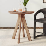 Rodrigo Round Bar Table, Hickory Brown-Furniture - Dining-High Fashion Home