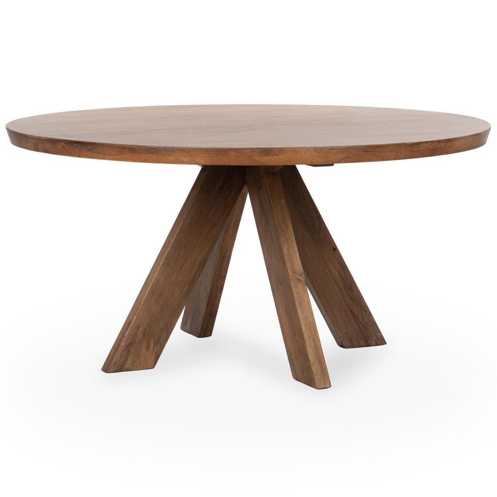 Rodrigo Round Dining Table, Hickory Brown – High Fashion Home