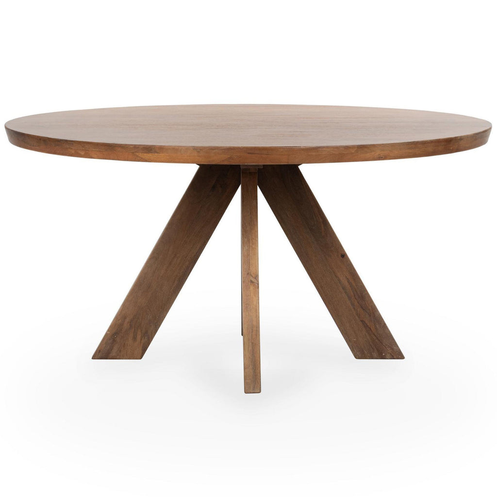 Rodrigo Round Dining Table, Hickory Brown – High Fashion Home