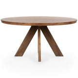 Rodrigo Round Dining Table, Hickory Brown-Furniture - Dining-High Fashion Home