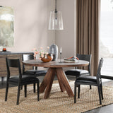 Rodrigo Round Dining Table, Hickory Brown-Furniture - Dining-High Fashion Home