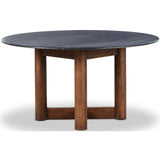 Rohan Dining Table, Black Marble