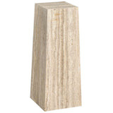 Rollier Spot Table, Gray Travertine-Furniture - Accent Tables-High Fashion Home
