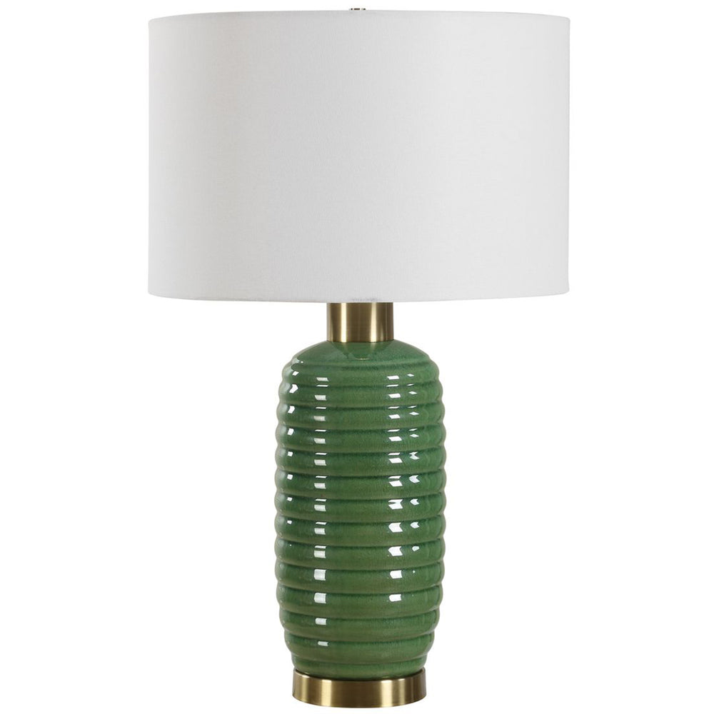 Roman Table Lamp, Olive Green-Lighting-High Fashion Home