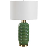 Roman Table Lamp, Olive Green-Lighting-High Fashion Home