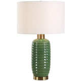 Roman Table Lamp, Olive Green-Lighting-High Fashion Home