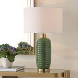 Roman Table Lamp, Olive Green-Lighting-High Fashion Home