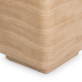 Romana Outdoor Accent Table, Beige-Furniture - Outdoor-High Fashion Home