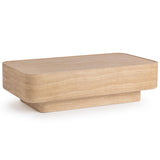 Romana Outdoor Coffee Table, Beige-Furniture - Outdoor-High Fashion Home