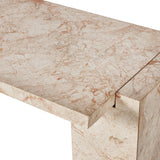Romano Console Table, Desert Taupe Marble-High Fashion Home
