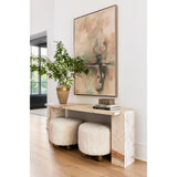 Romano Console Table, Desert Taupe Marble
