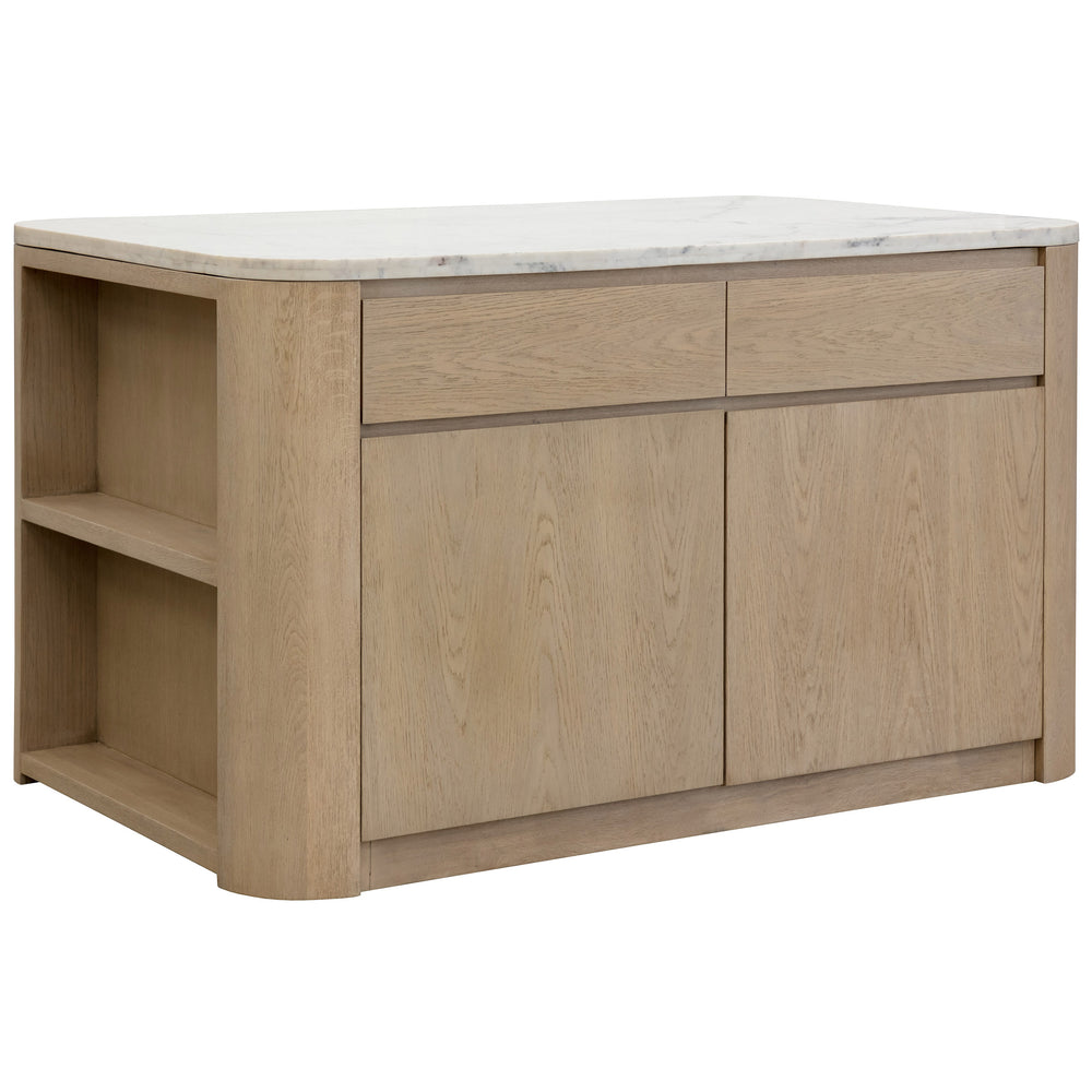 Romilly Kitchen Island, Light Oak