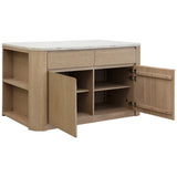Romilly Kitchen Island, Light Oak