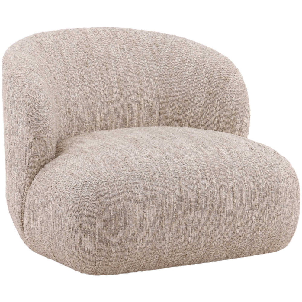Romy Swivel Chair, Beige-Furniture - Chair-High Fashion Home