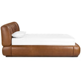 Ronaldo Leather Bed, Sonoma Chestnut by Four Hands-Furniture - Bedroom-High Fashion Home