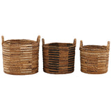 Rook Basket, Natural, Set of 3-Accessories-High Fashion Home