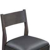 Rooney Leather Bar & Counter Stool, Jet Black