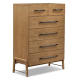 Rosedale 6 Drawer Tall Dresser, Amber Oak by Four Hands