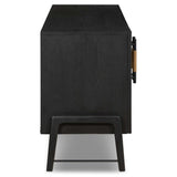 Rosedale Media Console, Ebony Oak-Furniture - Storage-High Fashion Home
