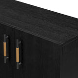 Rosedale Media Console, Ebony Oak-Furniture - Storage-High Fashion Home