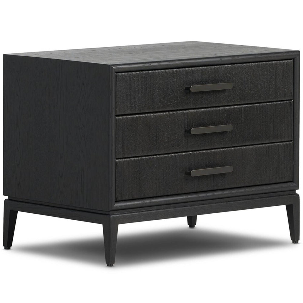 Rosenell 3 Drawer Nightstand, Black by Four Hands