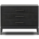 Rosenell 3 Drawer Nightstand, Black by Four Hands