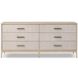 Rosenell 6 Drawer Dresser, Natural by Four Hands