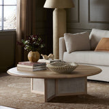 Rosenell Round Coffee Table, Natural by Four Hands-Furniture - Accent Tables-High Fashion Home