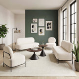 Rosk Coffee Table Set, Walnut-Furniture - Accent Tables-High Fashion Home
