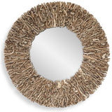 Rossetti Round Mirror, Natural