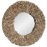 Rossetti Round Mirror, Natural
