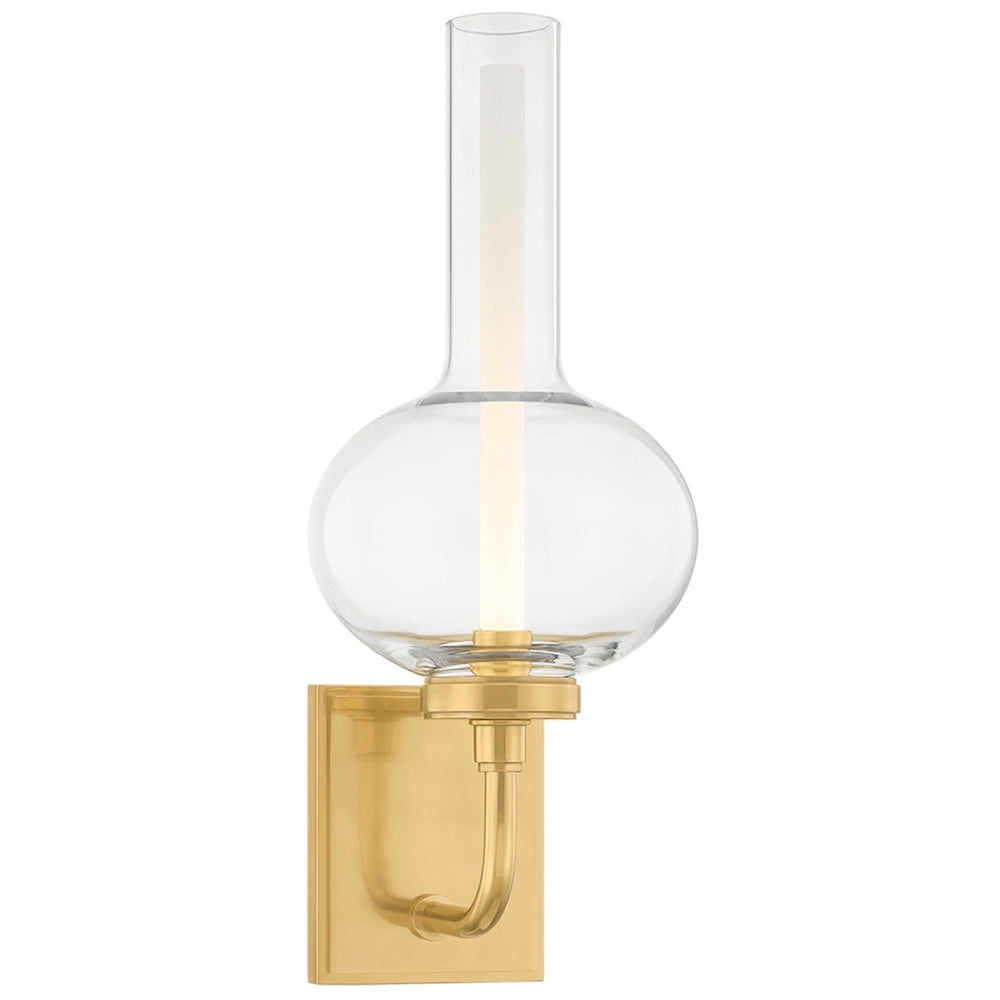 Rossman Wall Sconce, Aged Brass