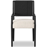 Rothler Dining Arm Chair, Essence Natural/Black by Four Hands-Furniture - Dining-High Fashion Home