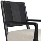 Rothler Dining Arm Chair, Essence Natural/Black by Four Hands-Furniture - Dining-High Fashion Home