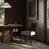 Rothler Dining Arm Chair, Essence Natural/Black by Four Hands-Furniture - Dining-High Fashion Home