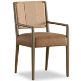 Rothler Leather Dining Arm Chair, Maestro Camel/Tan by Four Hands-Furniture - Dining-High Fashion Home