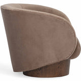 Rotunda Swivel Chair, Stone-Furniture - Chairs-High Fashion Home
