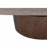 Rotunda Swivel Chair, Stone-Furniture - Chairs-High Fashion Home