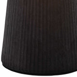 Round Accent Table w/Brass Base, Smokey Brown