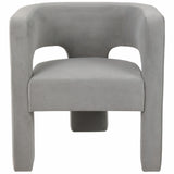 Round Back Chair, Gray