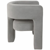 Round Back Chair, Gray