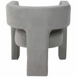 Round Back Chair, Gray