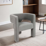 Round Back Chair, Gray
