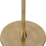 Round Drink Table, Gold/White