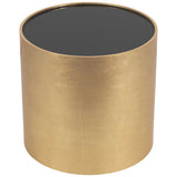 Round Side Table, Gold