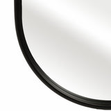 Rounded Standing Mirror, Black